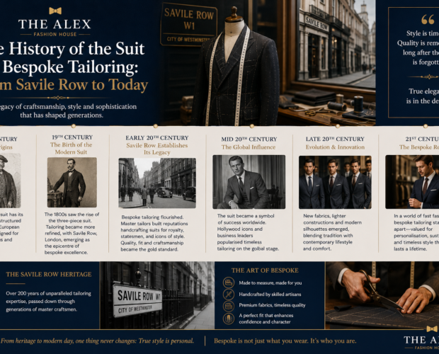 The history of the suit and bespoke tailoring — from Savile Row to today, The Alex Fashion House Phuket