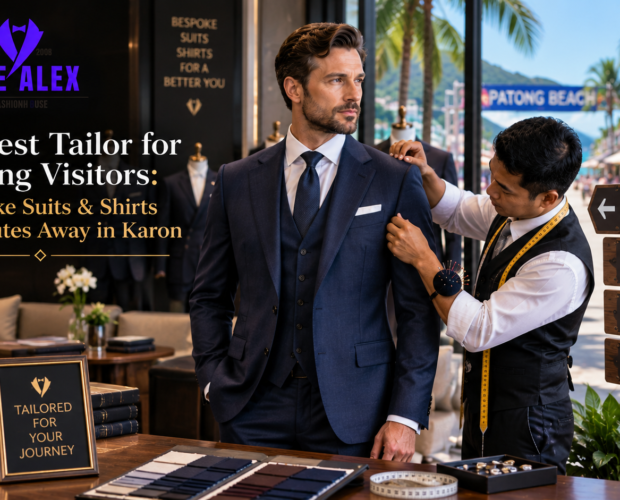 Best tailor near Patong Phuket — The Alex Fashion House bespoke suits and shirts in nearby Karon
