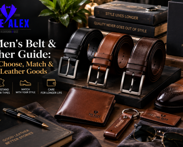 Men's belt and leather guide — how to choose and match belts and leather goods, The Alex Fashion House Phuket