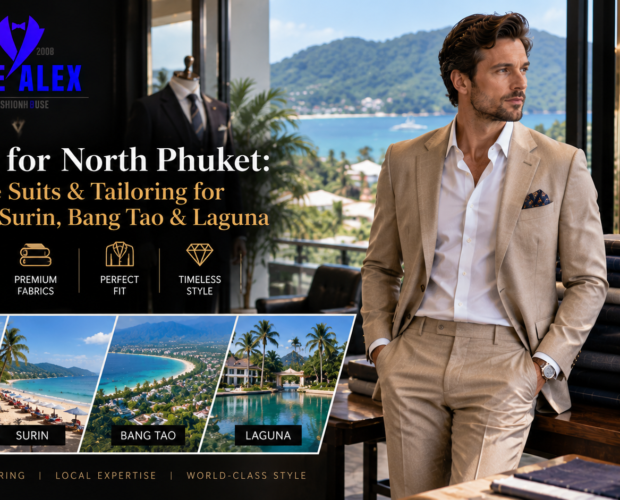 Tailor for North Phuket — bespoke suits for Kamala, Surin, Bang Tao and Laguna from The Alex Fashion House