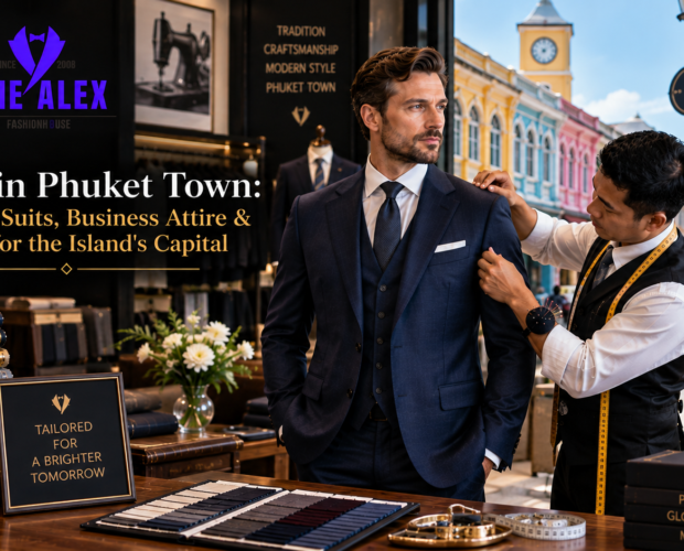 Tailor for Phuket Town — bespoke business suits and shirts from The Alex Fashion House in Karon
