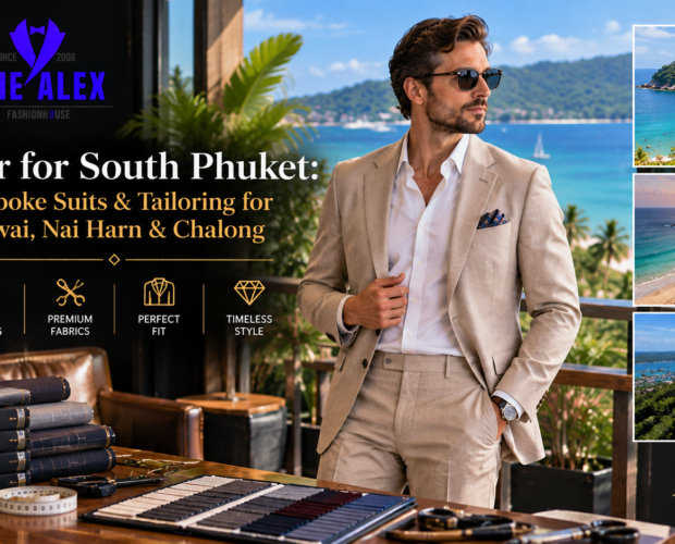Tailor for South Phuket — bespoke suits for Rawai, Nai Harn and Chalong from The Alex Fashion House