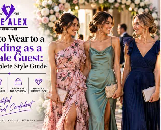 What to wear to a wedding as a female guest — women's occasion wear from The Alex Fashion House Karon Phuket Thailand