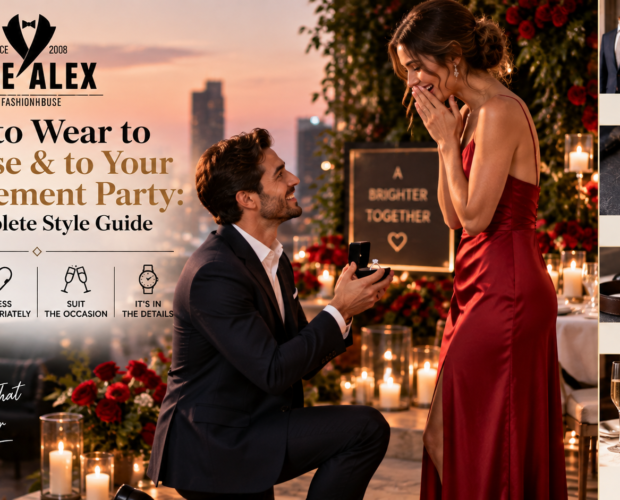 What to wear to propose and to an engagement party — from The Alex Fashion House Karon Phuket Thailand