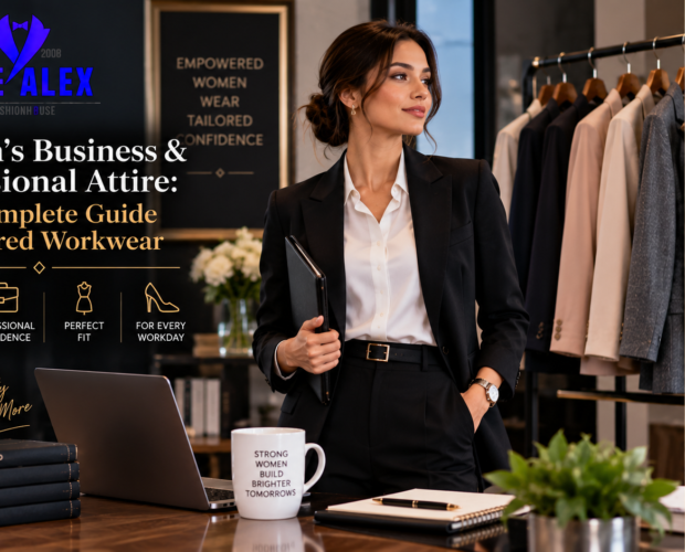 Women's business and professional attire — tailored workwear from The Alex Fashion House Karon Phuket Thailand