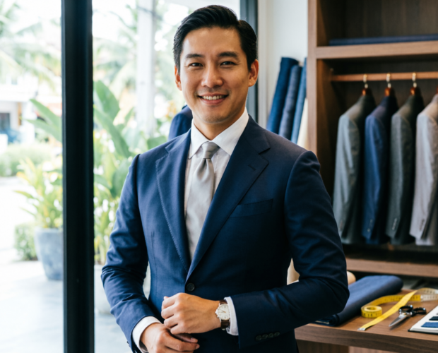Bespoke and custom suits in Phuket — made-to-measure tailoring from The Alex Fashion House Karon