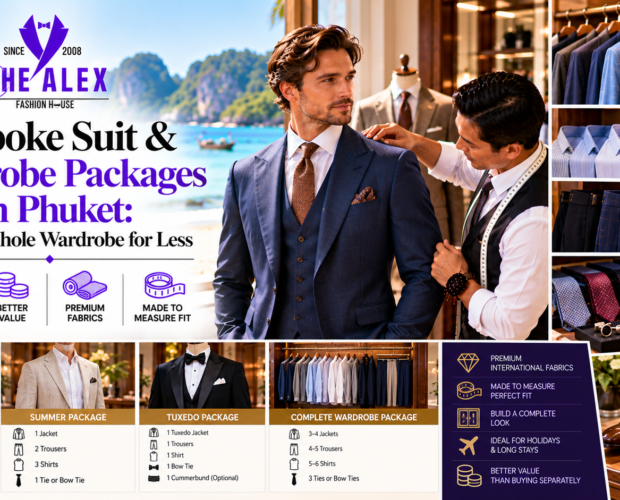 Bespoke suit and wardrobe packages in Phuket — The Alex Fashion House Karon