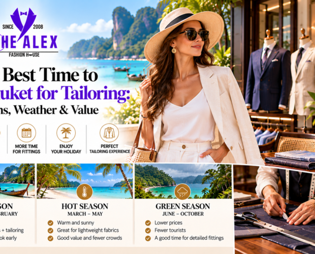 Best time to visit Phuket for tailoring — seasons and value guide from The Alex Fashion House Karon