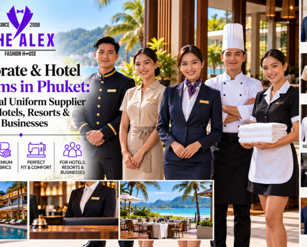 Corporate and hotel uniforms Phuket — staff uniform supplier The Alex Fashion House Karon