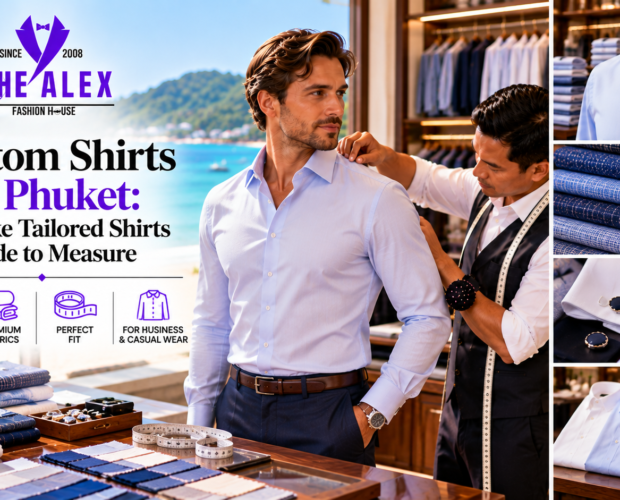 Custom shirts in Phuket — bespoke tailored shirts made to measure, The Alex Fashion House Karon